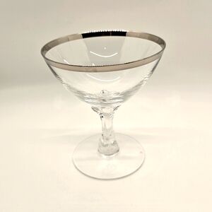 Fostoria Wedding Ring Clear Crystal Champagne